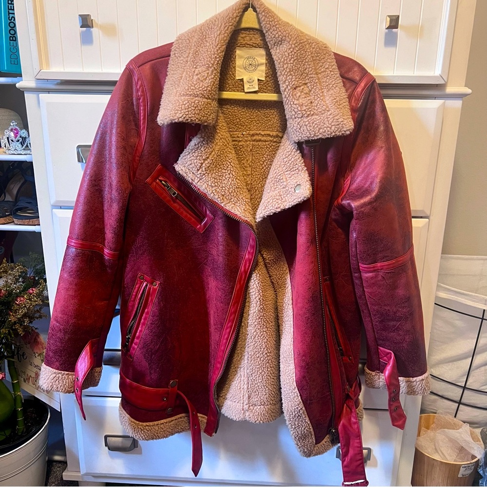Urban Outfitters Leather Coat